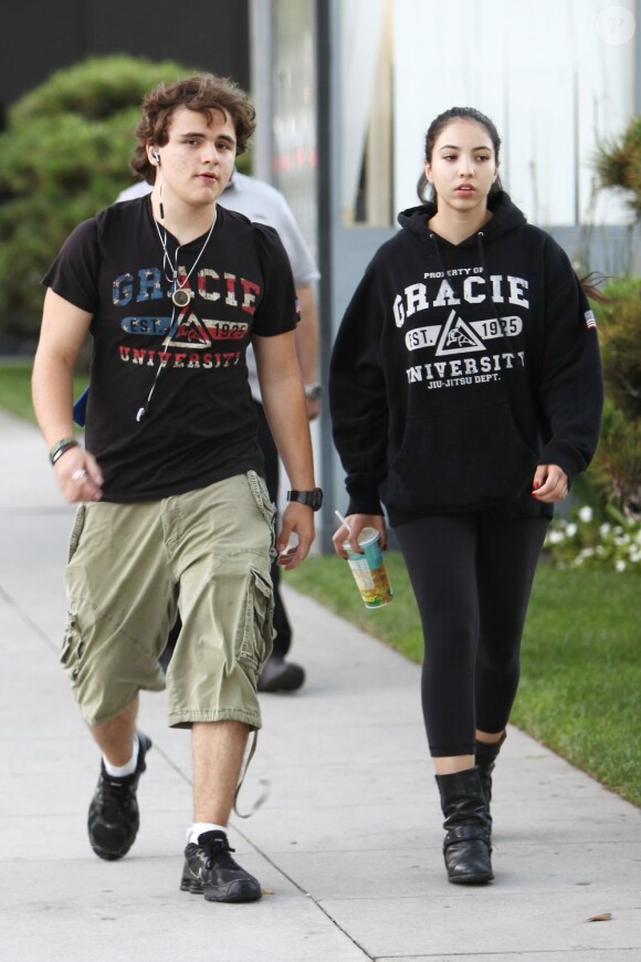 Prince Jackson et sa petite amie Remi Alfalah à Beverly Hills, le 5 août 2013.