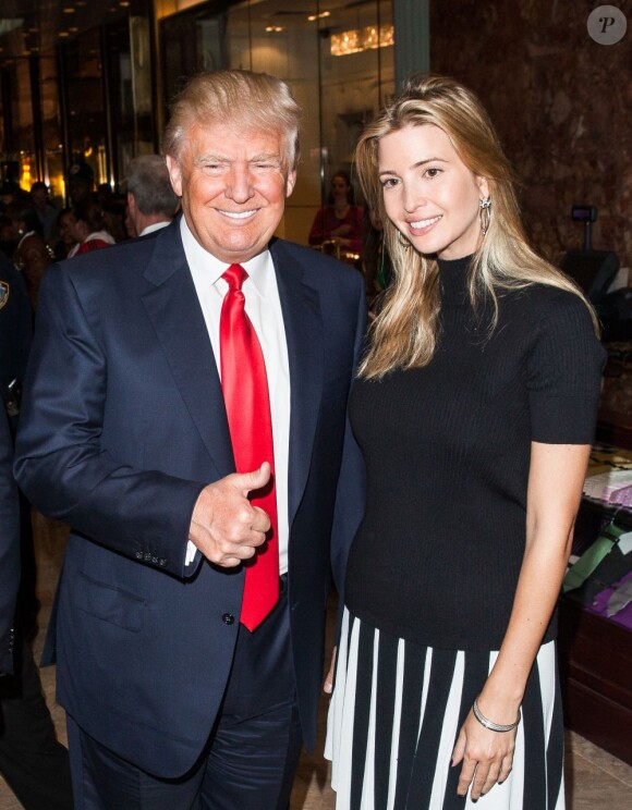 Donald Trump et sa fille Ivanka Trump à New York le 8 mai 2013.