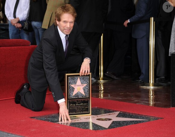 Jerry Bruckheimer reçoit son étoile sur le Walk Of Fame à Hollywood, le 24 Juin 2013.