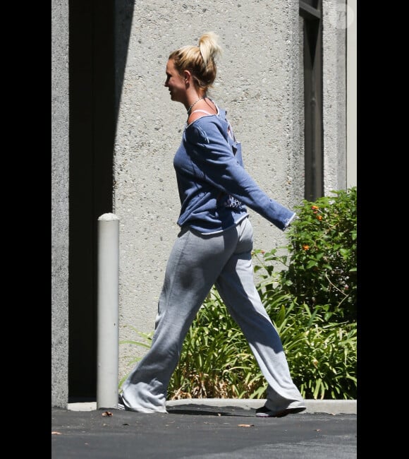 Britney Spears quitte un studio de danse à Los Angeles, le mercredi 7 août 2013.