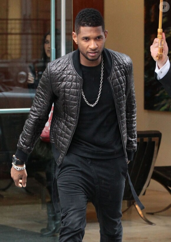 Usher dans les rues de New York, le 25 mars 2013.