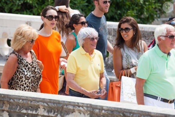 Bernie Ecclestone et sa très jeune femme Fabiana Flosi à Dubrovnik, à Croatie le 10 août 2013