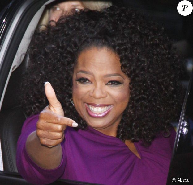 Oprah Winfrey lors de son arrivée pour l'enregistrement de l'émission Good Morning America à New York le 6 août 2013