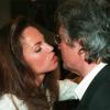 Alain Delon et son ex Rosalie à Paris en mars 1996.
