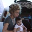 Shakira et son fils Milan à Rio de Janeiro, le 2 juillet 2013.
