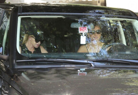 Eva Longoria et Melanie Griffith vont déjeuner au Chateau Marmont à Hollywood, le 18 août 2013.