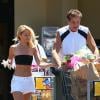 David Hasselhoff et sa compagne Hayley Roberts à Los Angeles, le 16 août 2013.