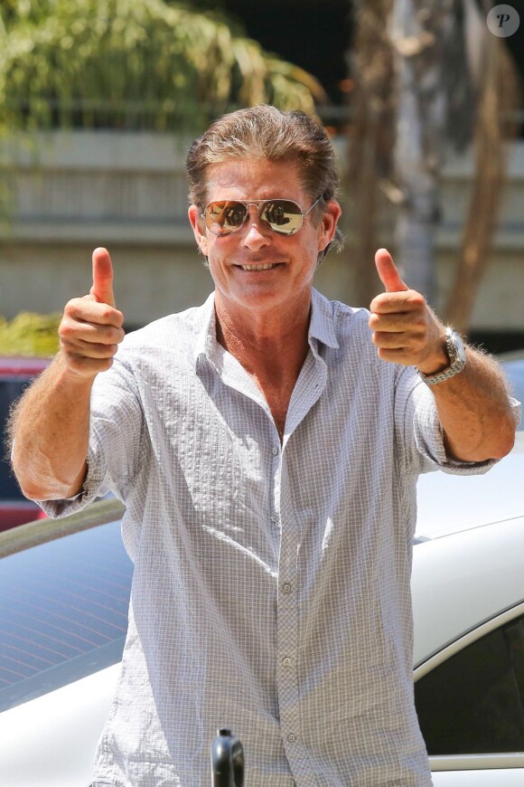 David Hasselhoff à Los Angeles, le 5 août 2013.