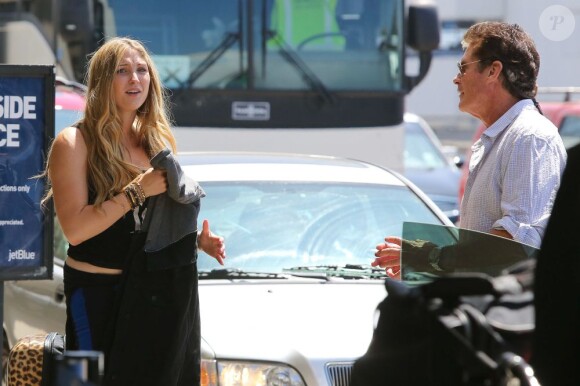 David Hasselhoff et sa fille Taylor-Ann à Los Angeles, le 5 août 2013.