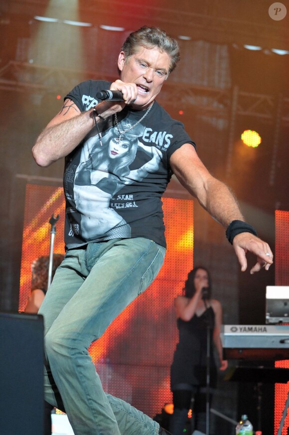 David Hasselhoff à Gmunden, le 20 juillet 2013.