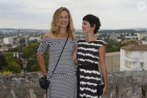 Cécile de France et Audrey Tautou lors de l'ouverture du 6ème Festival du Film Francophone d'Angoulême le 23 Août 2013.