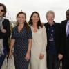 Benjamin Biolay, Catherine Frot, Aurelie Filippetti, Regis Wargnier et Maka Kotto lors de l'ouverture du 6ème Festival du Film Francophone d'Angoulême le 23 Août 2013.