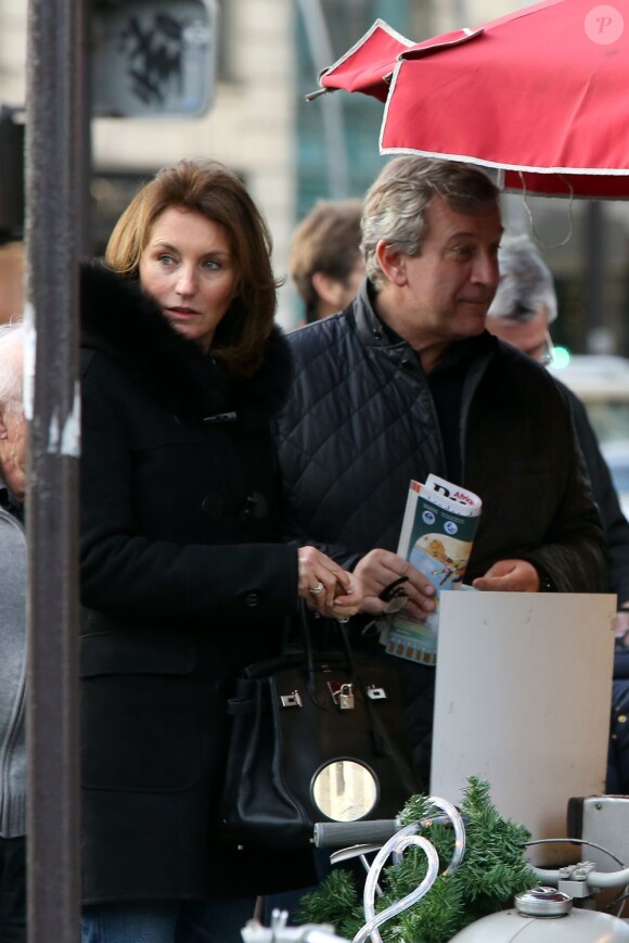Cécilia Attias et son époux Richard Attias à Paris, le 15 decembre 2012 - Exclusif