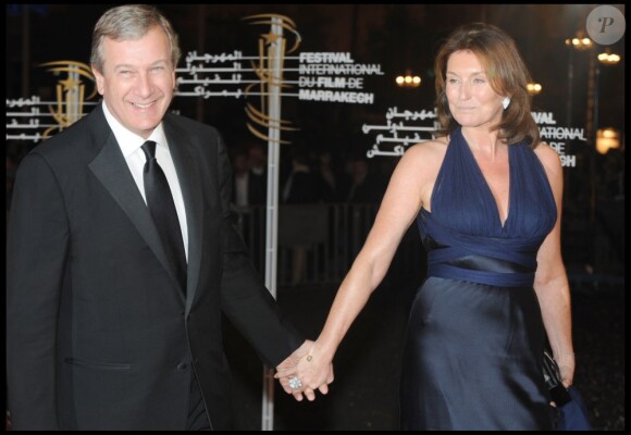 Richard Attias et sa femme Cécilia Attias à Marrakech le 4 décembre 2009.