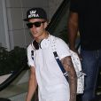 Justin Bieber arrive à l'aéroport de Fort Lauderdale, en Floride, le 16 août 2013.
