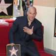 Vin Diesel honoré sur le Walk of Fame, à Los Angeles, le 26 août 2013.