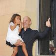 Vin Diesel et sa fille Hania Riley sur le Walk of Fame, à Los Angeles, le 26 août 2013.
