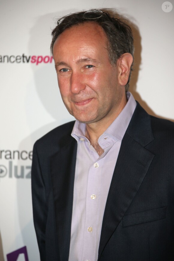 Laurent Bazin lors de la conférence de presse de rentrée de France Télévisions au Palais de Tokyo le 27 août 2013 à Paris.
