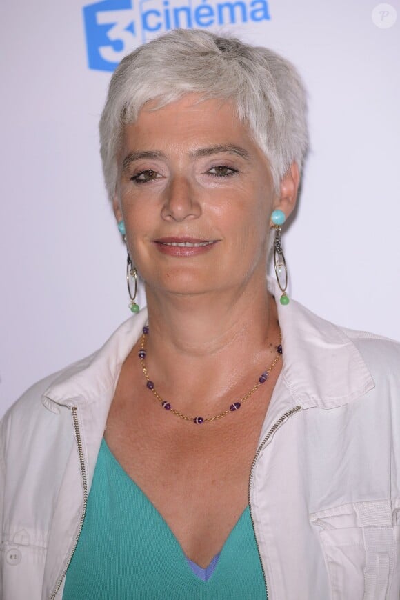 Frédérique Lantieri lors de la conférence de presse de rentrée de France Télévisions au Palais de Tokyo le 27 août 2013 à Paris.