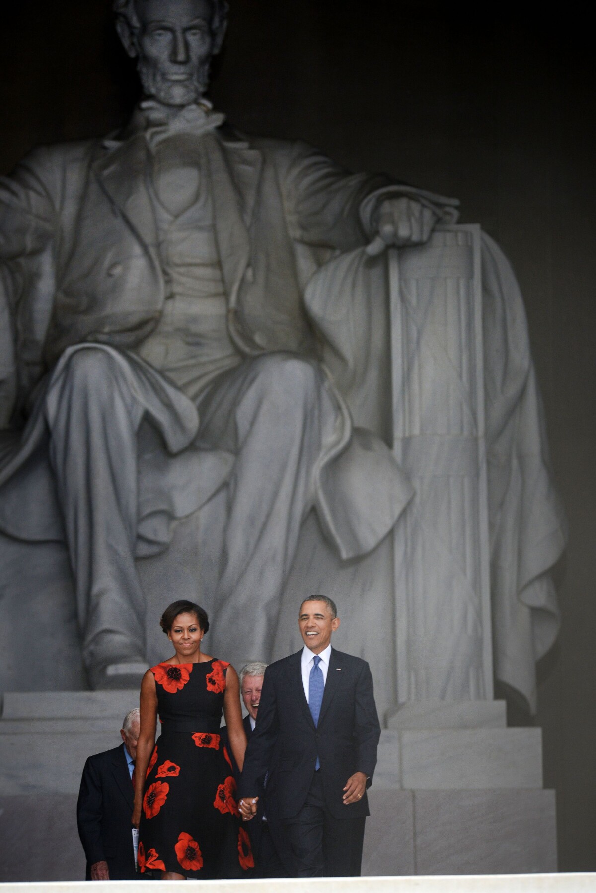 Photo : Barack Obama et son épouse Michelle lors de la commémoration du ...