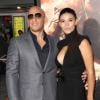 Paloma Jimenez et Vin Diesel en couple à la première du film "Riddick" à Westwood, le 28 août 2013.