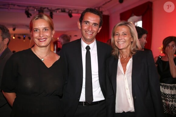 Claire Chazal, Julie Bonnie (Prix du Roman Fnac 2013) et Alexandre Bompard PDG Fnac Soirée Prix du Roman Fnac 2013 au Théâtre du Chatelet.29/08/2013 - Paris