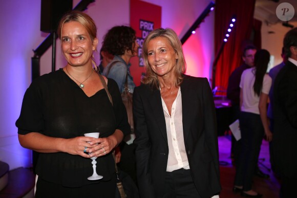 Claire Chazal et Julie Bonnie (Prix du Roman Fnac 2013) lors de la soirée Prix du Roman Fnac au Théâtre du Châtelet, à Paris, le 29 août 2913.