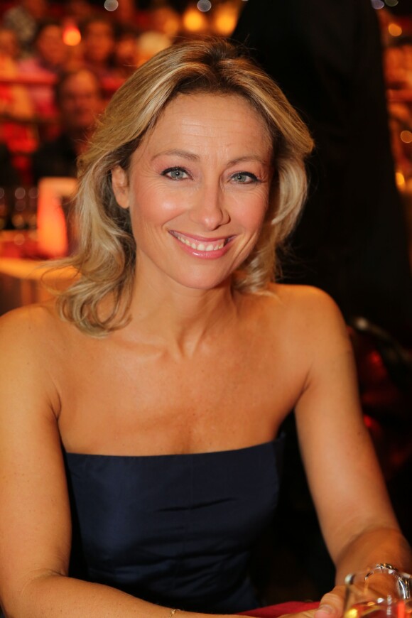 Exclusif - Anne-Sophie Lapix lors de l'émission Le plus grand cabaret du Monde, diffusion le 7 septembre 2013