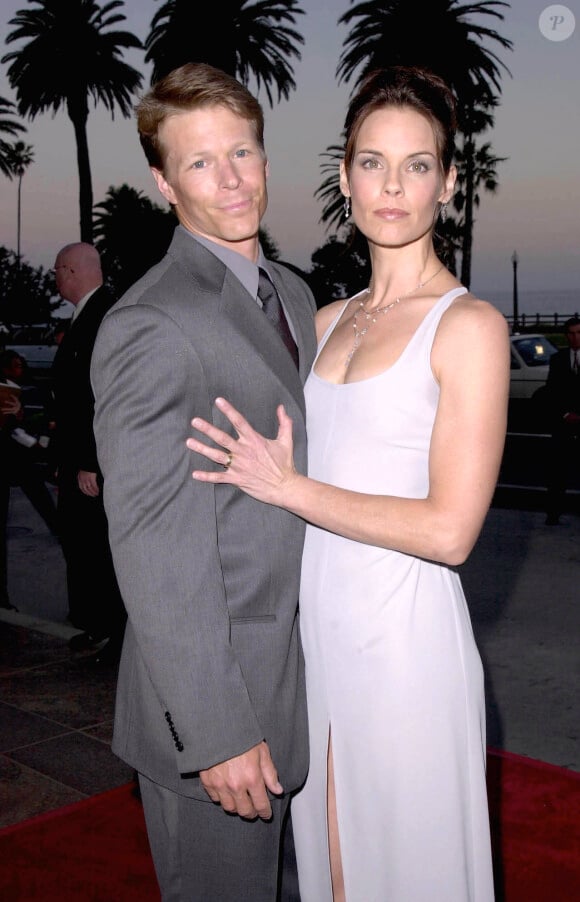 Alexandra Paul et son mari en mars 2005 à Los Angeles. 