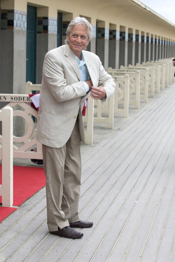 Michael Douglas sur les planches de Deauville, le 31 août 2013.