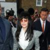Lady GaGa à Londres le 31 août 2013, quittant son hôtel.