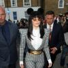 Lady GaGa à Londres le 31 août 2013, quittant son hôtel.