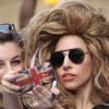 Lady GaGa quittant son hôtel à Londres le 30 août 2013.