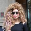 Lady GaGa quittant son hôtel à Londres le 30 août 2013.