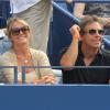 Ben Stiller et sa femme Christine Taylor lors de l'US Open 2013 à New York le 1er septembre 2013.