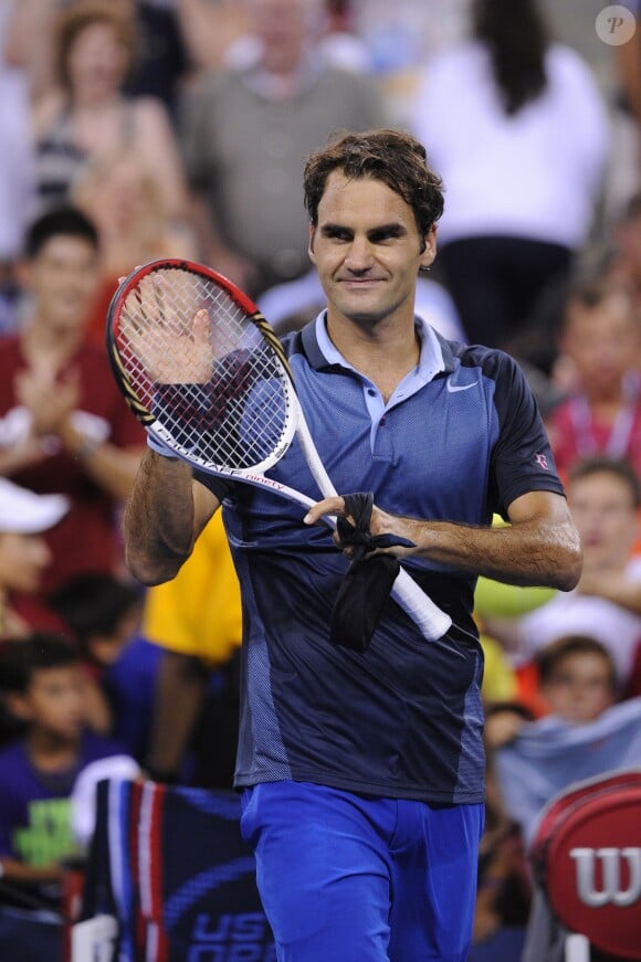 Roger Federer lors de l'US Open 2013 à New York le 31 août 2013.