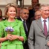Le roi Philippe et la reine Mathilde de Belgique assistaient ensemble le 1er septembre 2013 à la Cavalcade d'Hanswijk, commémoration de la Vierge Marie à Malines. Leur première sortie officielle depuis l'intronisation du nouveau roi des Belges le 21 juillet.