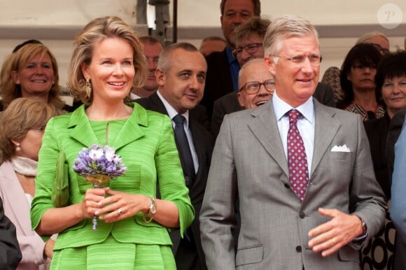 Le roi Philippe et la reine Mathilde de Belgique assistaient ensemble le 1er septembre 2013 à la Cavalcade d'Hanswijk, commémoration de la Vierge Marie à Malines. Leur première sortie officielle depuis l'intronisation du nouveau roi des Belges le 21 juillet.