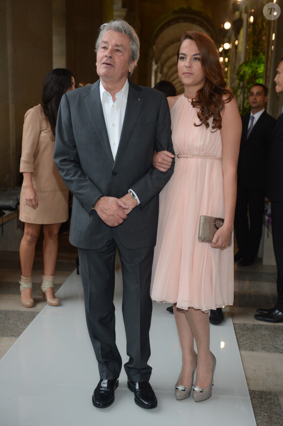 Alain et Anouchka Delon en juin 2012 à Paris.