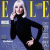 Rosie Huntington-Whiteley en couverture du numéro d'octobre 2013 du magazine Elle UK. Photo par Mariano Vivanco.