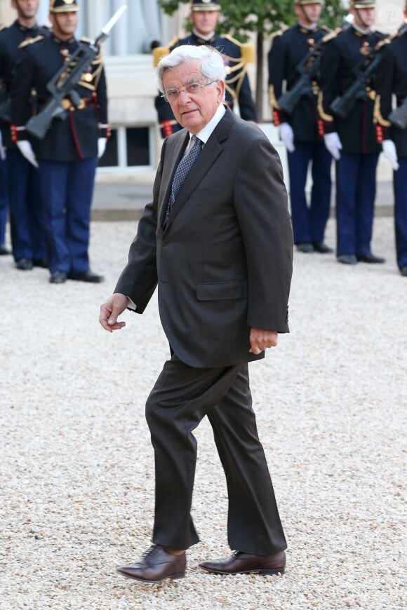 Jean-Pierre Chevenement lors d'un dîner d'Etat à l'Elysée le 3 septembre 2013.