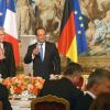 François Hollande lors d'un dîner d'Etat à l'Elysée le 3 septembre 2013.