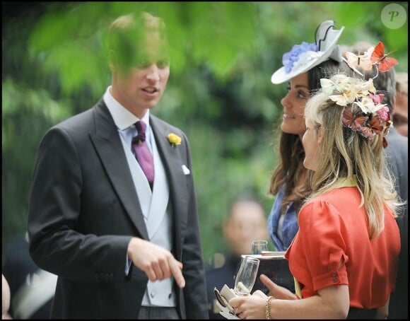 Mariage de Nicholas van Cutsem et Alice Haddon à Londres le 14 août 2009. Le prince William et Kate Middleton y assistaient.