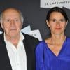 Michel Piccoli et Aurélie Filippetti à l'ouverture de la rétrospective Michel Piccoli à la Cinémathèque à Paris le 4 septembre 2013.