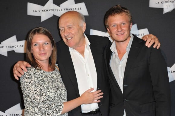 Michel Piccoli avec ses enfants Missia et Inord à l'ouverture de la rétrospective Michel Piccoli à la Cinémathèque à Paris le 4 septembre 2013.