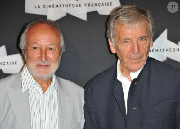 Jérôme Clement et Constantin Costa-Gavras à l'ouverture de la rétrospective Michel Piccoli à la Cinémathèque à Paris le 4 septembre 2013.
