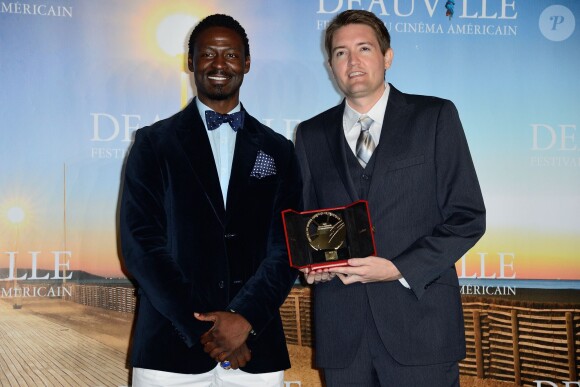 Tischuan Scott et Chris Eska récompensé par le prix de la critique pour The Retrieval au 39e festival de Deauville, le 7 septembre 2013.