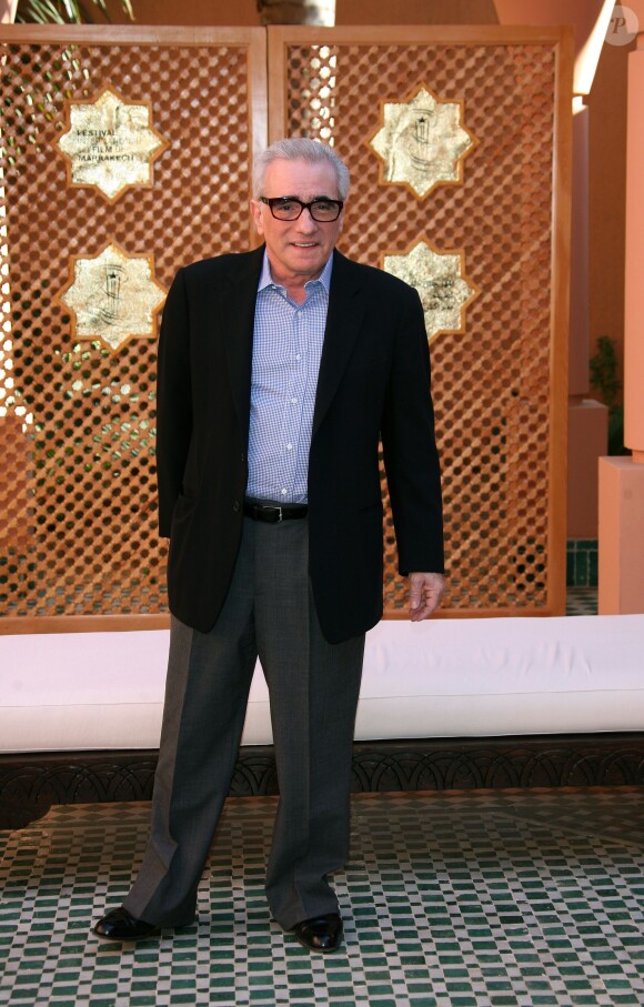 Martin Scorsese lors d'un photocall du Festival international du film de Marrakech 2007