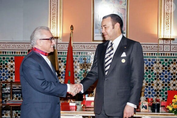 Le roi Mohammed VI recevant Martin Scorsese lors du Festival international du film de Marrakech en 2005