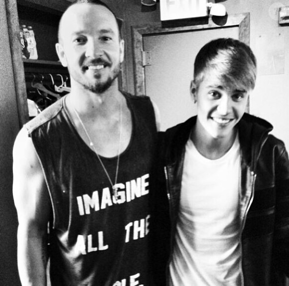 Justin Bieber et sa frange sur Instagram, septembre 2013.